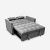 Schlafsofa 2-Sitzer mit ausziehbarem Sitz grau Kilios Auswahl