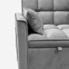 Schlafsofa 2-Sitzer mit ausziehbarem Sitz grau Kilios Modell