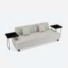 Sofa 3-Sitzer mit Kissen und modularen Tischen Salus Verkauf