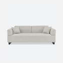 Sofa 3-Sitzer mit Kissen und modularen Tischen Salus Angebot