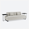 Sofa 3-Sitzer mit Kissen und modularen Tischen Salus Katalog