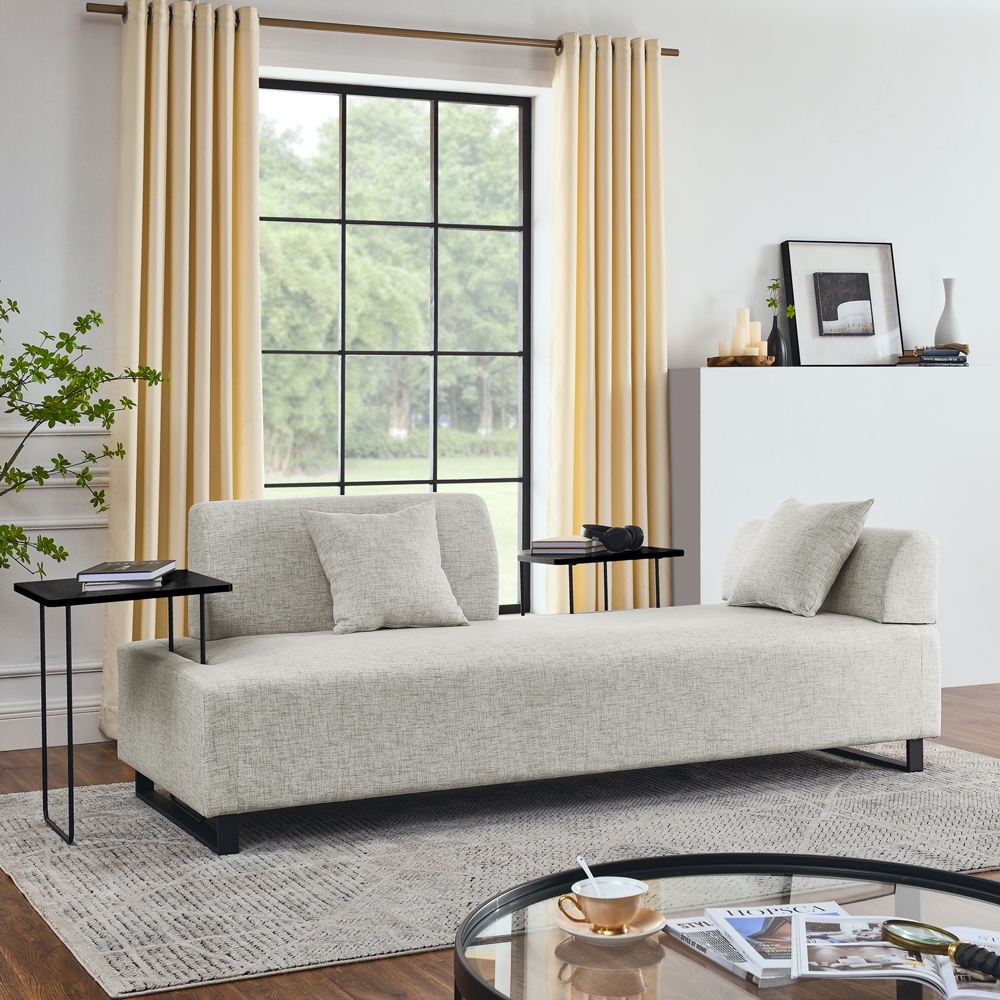 Sofa 3-Sitzer mit Kissen und modularen Tischen Salus Aktion Sofa 3-Sitzer mit Kissen und modularen Tischen Salus Aktion