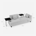 Sofa 3-Sitzer mit Kissen und modularen Tischen Salus Eigenschaften