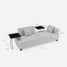 Sofa 3-Sitzer mit Kissen und modularen Tischen Salus Eigenschaften