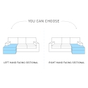 Schlafsofa 3-Sitzer Ecke Bouclé mit modularer Halbinsel Nivee Eigenschaften