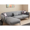 Schlafsofa 3-Sitzer Ecke mit Halbinsel aus Stoff Venus 3L Rabatte
