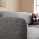 Schlafsofa 3-Sitzer Ecke mit Halbinsel aus Stoff Venus 3L Auswahl