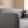 Schlafsofa 3-Sitzer Ecke mit Halbinsel aus Stoff Venus 3L Auswahl