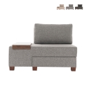 Sessel Bett Chaiselongue klappbar links aus Leinen Betty Left Verkauf