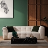 Sofa 3-Sitzer modern Bouclé mit Kissen 235cm Cady Angebot