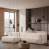 Sofa 4-Sitzer Ecke links mit Bouclé-Chaiselongue Cady Left Angebot