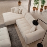 Sofa 4-Sitzer Ecke links mit Bouclé-Chaiselongue Cady Left Sales