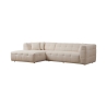 Sofa 4-Sitzer Ecke links mit Bouclé-Chaiselongue Cady Left Verkauf