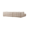 Sofa 4-Sitzer Ecke links mit Bouclé-Chaiselongue Cady Left Lagerbestand