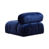 Sofa modul 4-Sitzer blau mit Samtfußhocker Bubble 3SPV Rabatte