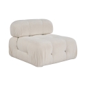Mittelmodul für Sektionssofa aus weißem Bouclé Bubble 1B Angebot