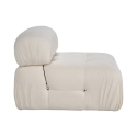 Mittelmodul für Sektionssofa aus weißem Bouclé Bubble 1B Sales
