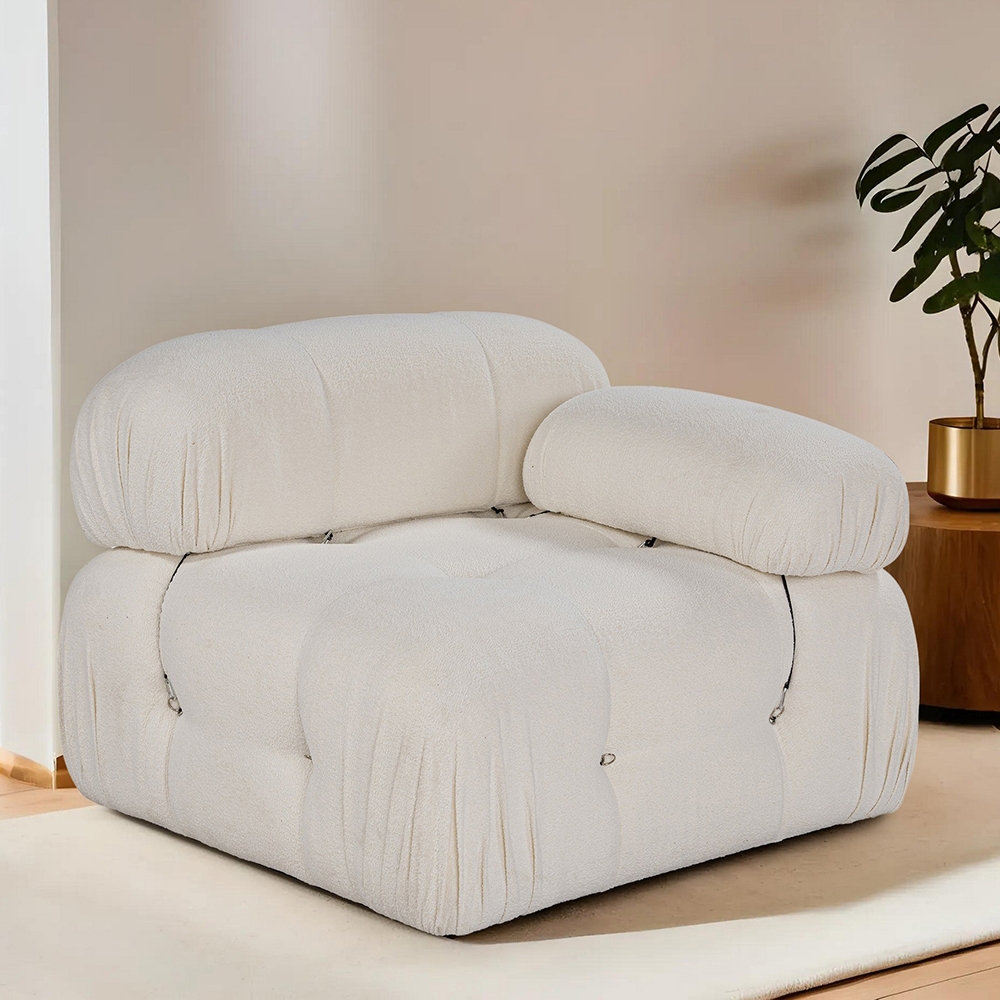 Eckmodul rechts für das Bouclé-Sofa Bubble 1RB Aktion Eckmodul rechts für das Bouclé-Sofa Bubble 1RB Aktion