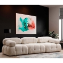 Modulsofa 4-Sitzer cremefarben aus Stoff Bubble 3S Angebot