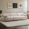 Modulsofa 4-Sitzer cremefarben aus Stoff Bubble 3S Auswahl