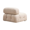 Modulsofa 4-Sitzer cremefarben aus Stoff Bubble 3S Rabatte