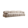 Modulsofa 4-Sitzer cremefarben aus Stoff Bubble 3S Verkauf