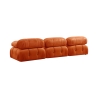 Modulares Sofa 4-Sitzer orangefarben aus Samt Bubble 3SV Angebot