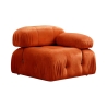 Modulares Sofa 4-Sitzer orangefarben aus Samt Bubble 3SV Sales