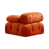 Modulares Sofa 4-Sitzer orangefarben aus Samt Bubble 3SV Rabatte