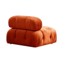Modulares Sofa 4-Sitzer orangefarben aus Samt Bubble 3SV Katalog