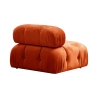 Modulares Sofa 4-Sitzer orangefarben aus Samt Bubble 3SV Katalog
