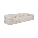 Modulares Sofa 4-Sitzer aus weißem Bouclé Bubble 3SB Sales