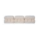 Modulares Sofa 4-Sitzer aus weißem Bouclé Bubble 3SB Katalog