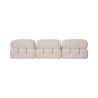 Modulares Sofa 4-Sitzer aus weißem Bouclé Bubble 3SB Katalog