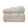 Modulares Sofa 4-Sitzer aus weißem Bouclé Bubble 3SB Lagerbestand