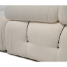 Modulares Sofa 4-Sitzer aus weißem Bouclé Bubble 3SB Auswahl