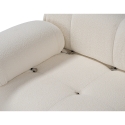 Modulares Sofa 4-Sitzer aus weißem Bouclé Bubble 3SB Eigenschaften