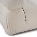 Modulares Sofa 4-Sitzer aus weißem Bouclé Bubble 3SB Maße