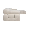 Modulsofa 4-Sitzer mit Fußhocker aus weißem Bouclé Bubble 3SPB Rabatte
