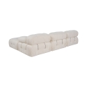 Modulsofa 4-Sitzer mit Fußhocker aus weißem Bouclé Bubble 3SPB Lagerbestand