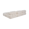 Modulsofa 4-Sitzer mit Fußhocker aus weißem Bouclé Bubble 3SPB Lagerbestand