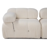 Modulsofa 4-Sitzer mit Fußhocker aus weißem Bouclé Bubble 3SPB Eigenschaften