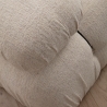 Modulsofa 4-Sitzer mit Fußhocker aus Stoff Bubble 3SP Auswahl