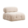 Modulsofa 4-Sitzer mit Fußhocker aus Stoff Bubble 3SP Modell