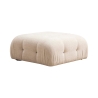 Modulsofa 4-Sitzer mit Fußhocker aus Stoff Bubble 3SP Maße