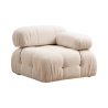 Modulsofa 4-Sitzer mit Fußhocker aus Stoff Bubble 3SP Kosten
