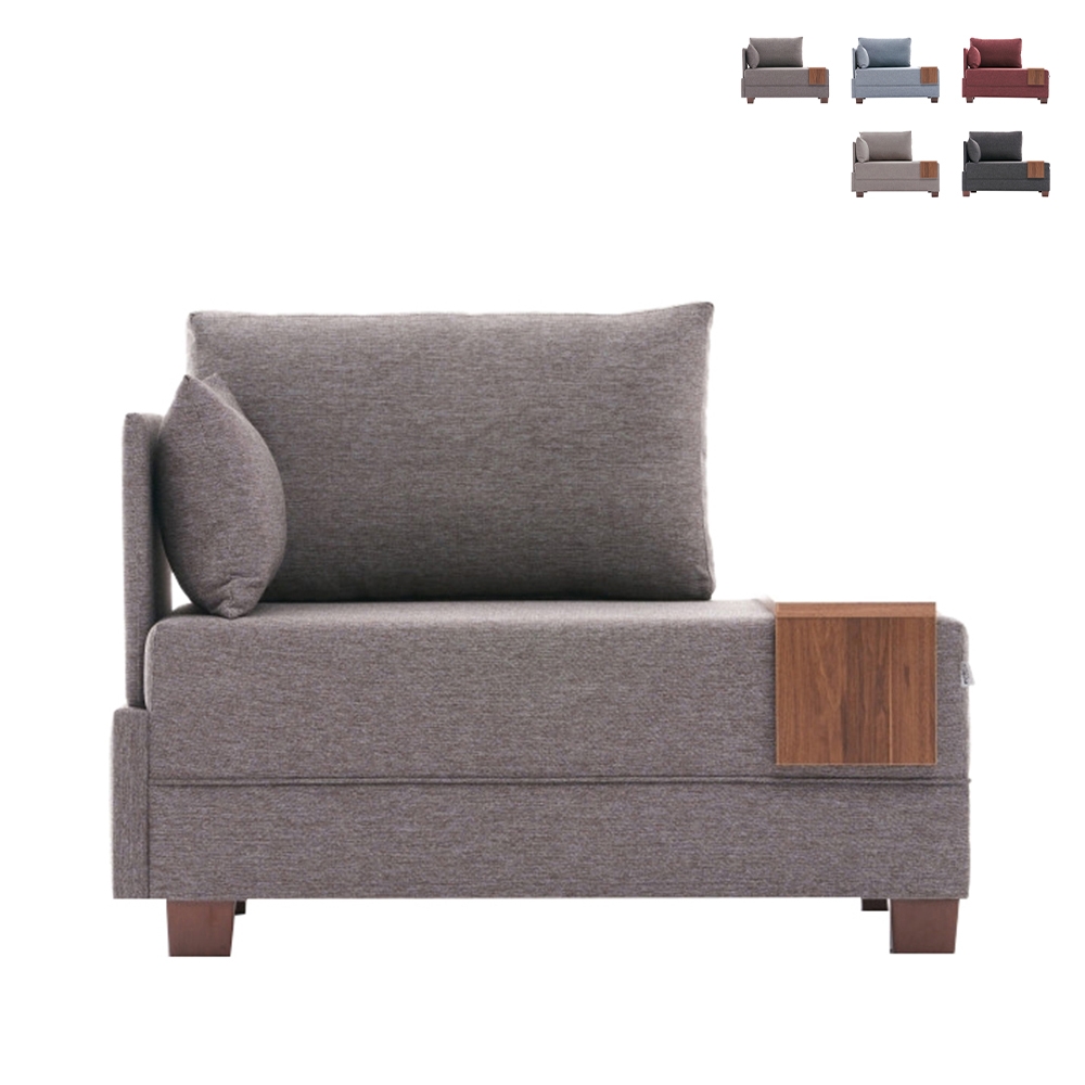 Sessel Chaiselongue modern mit integriertem Tablett Fly Left