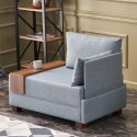 Sessel Chaiselongue aus Stoff mit integriertem Tablett Fly Right 