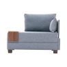 Sessel Chaiselongue aus Stoff mit integriertem Tablett Fly Right 