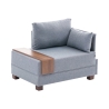 Sessel Chaiselongue aus Stoff mit integriertem Tablett Fly Right 